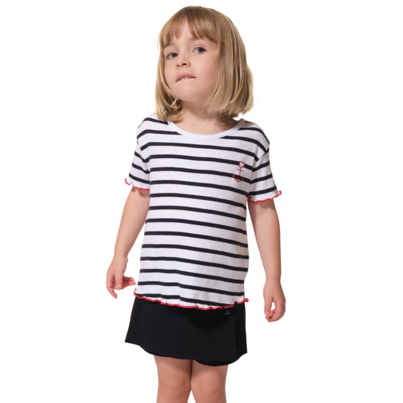 T-shirt HUBLOT Lovely 2 Ans Blanc/Marine
