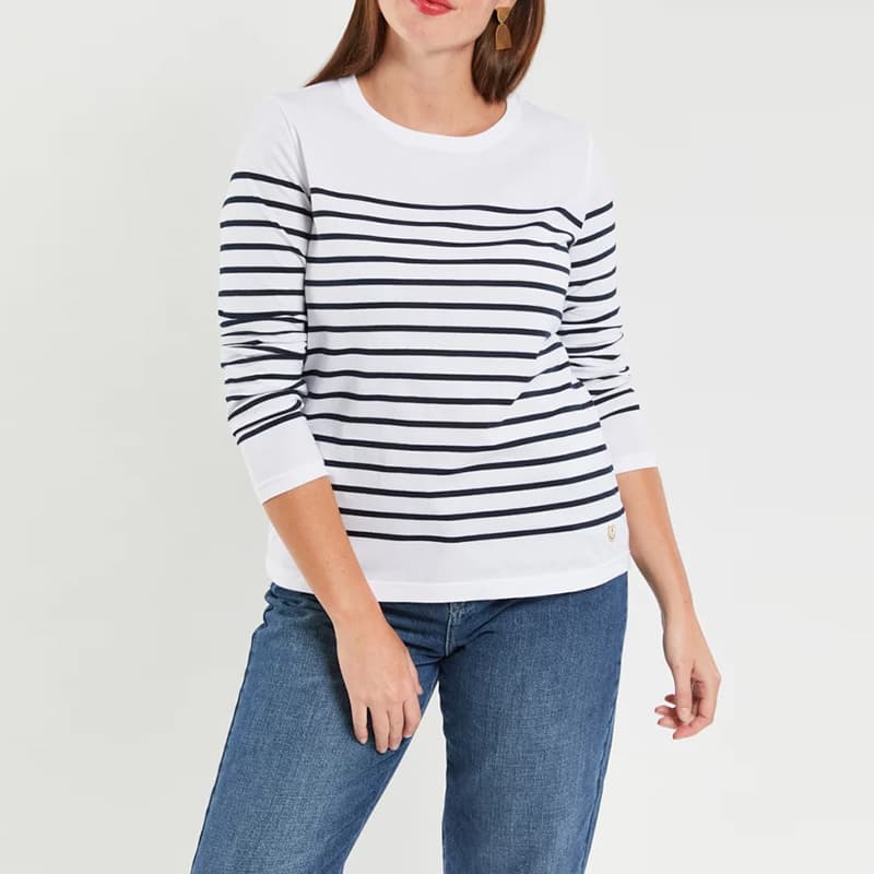 Marinière ARMOR-LUX Héritage 76477 5 BI9 Blanc/Rich navy