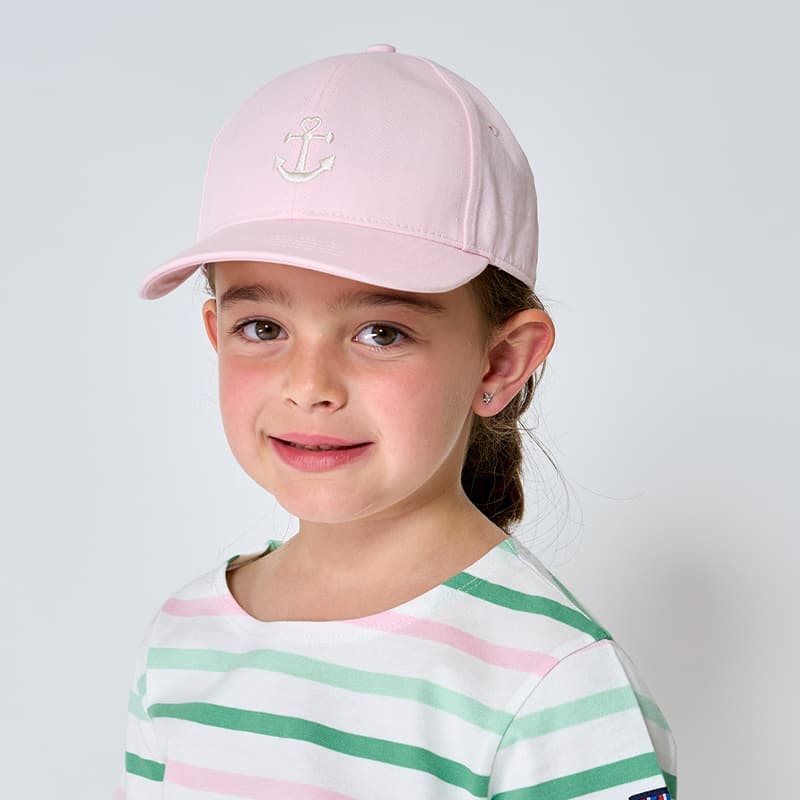 Casquette Enfant BATELA Ancre N1898 TU ROS Rose Smoke