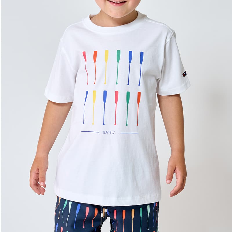 T-shirt BATELA Rames  N1927 2 Ans BL Blanc