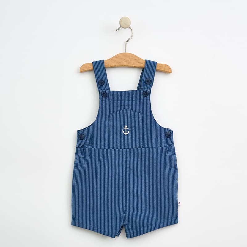 Salopette BATELA Seersucker B2611 18 Mois DD Dark Denim
