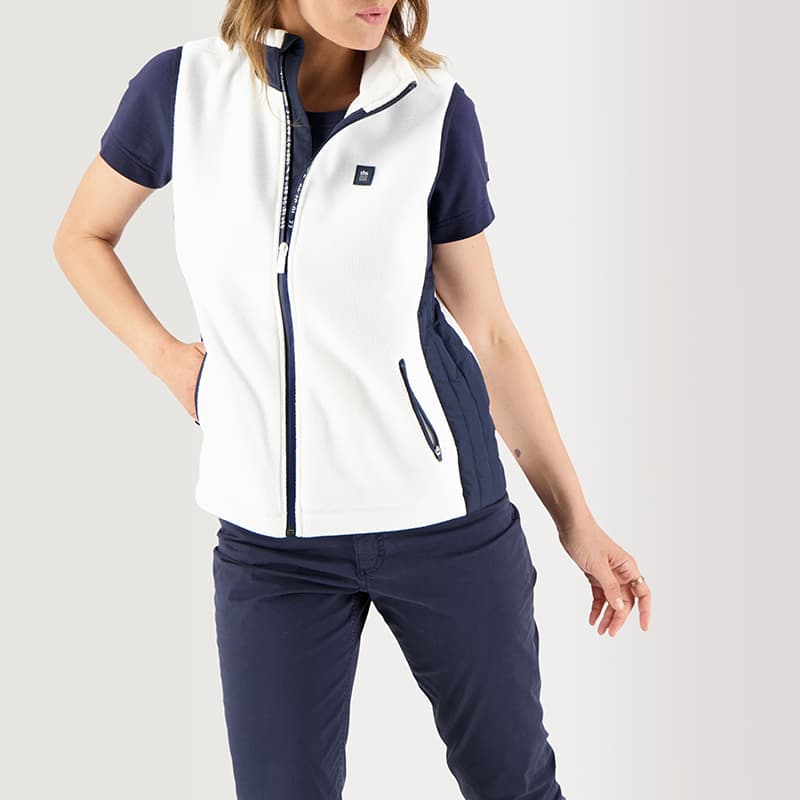 Veste polaire sans manches TBS Elizasan S 027 Blanc