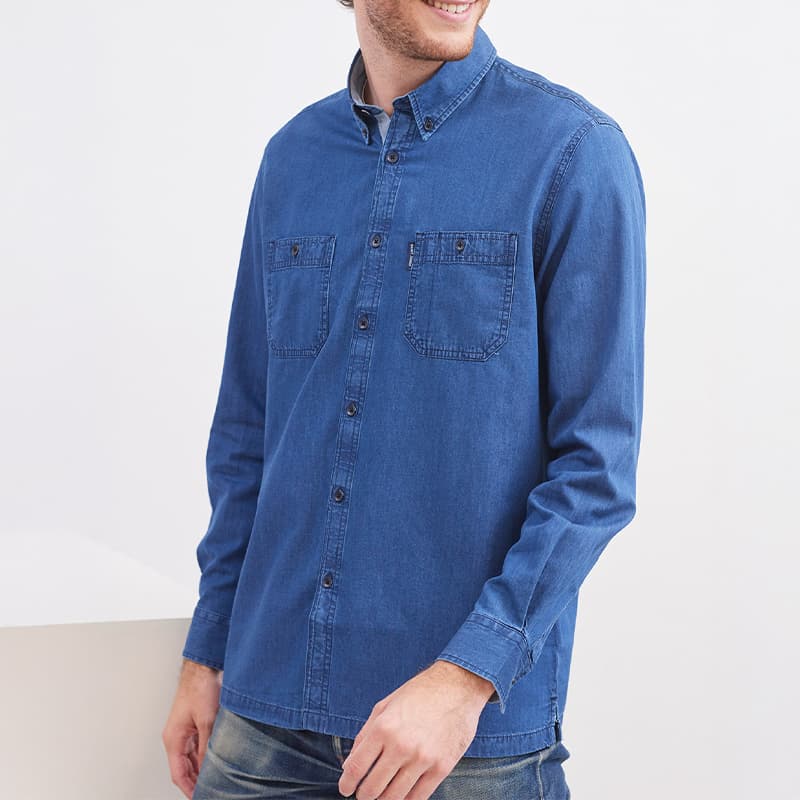 Chemise SAINT JAMES New Lambert ll XL Denim