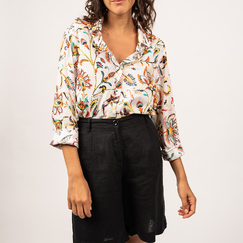 Chemisier SAINT JAMES Marion 36 Craie Evasion