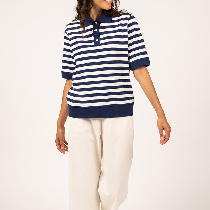 Polo SAINT JAMES Carola 38 Indigo/Craie