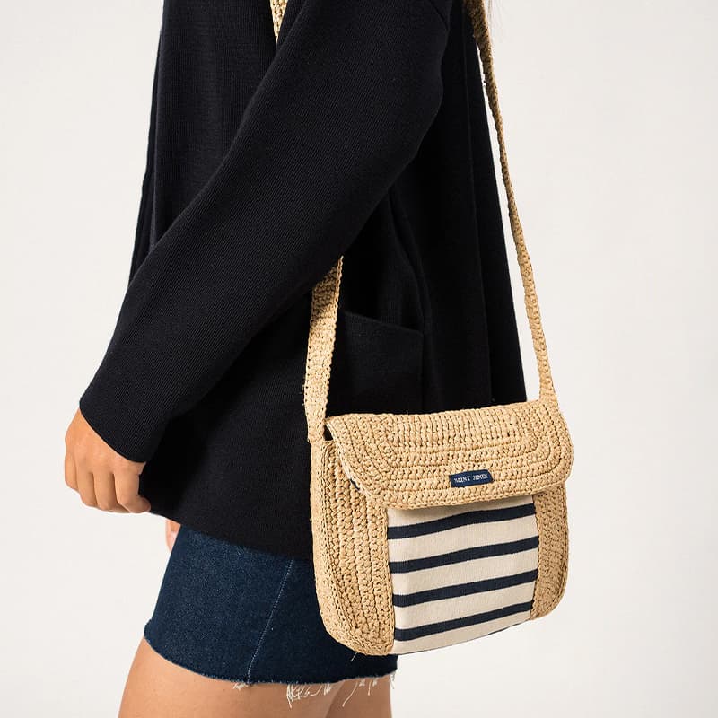 Pochette raphia SAINT-JAMES  TU Naturel