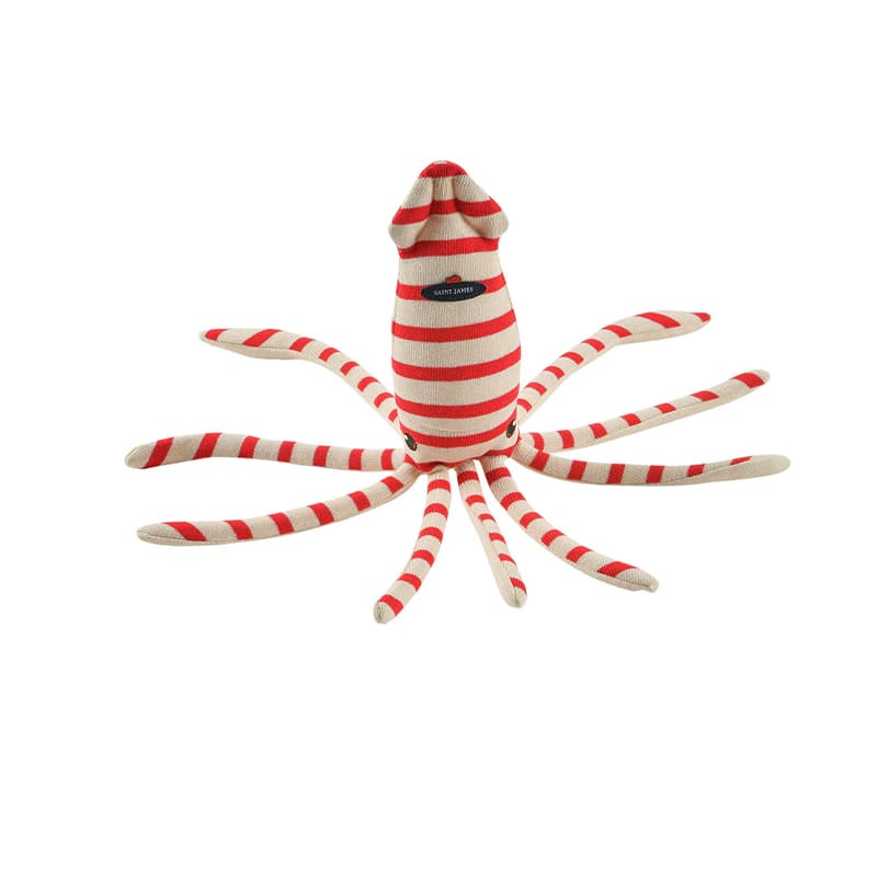 Peluche SAINT-JAMES Calamar TU Ecru/Tulipe