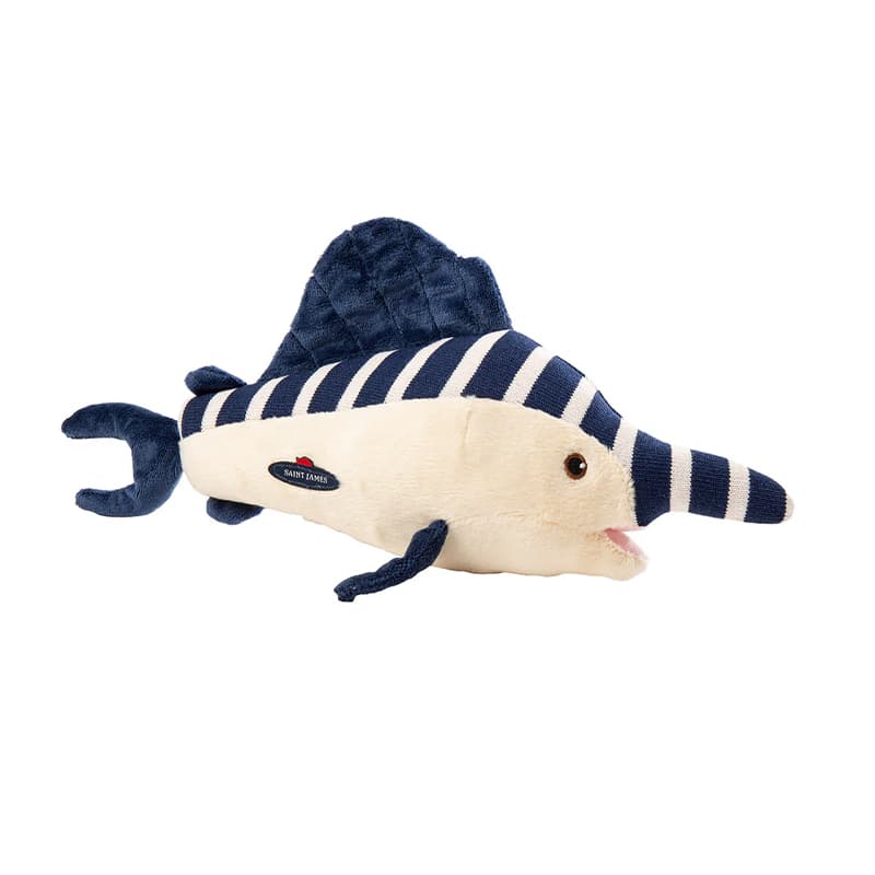 Peluche SAINT-JAMES Espadon TU Marine/Ecru