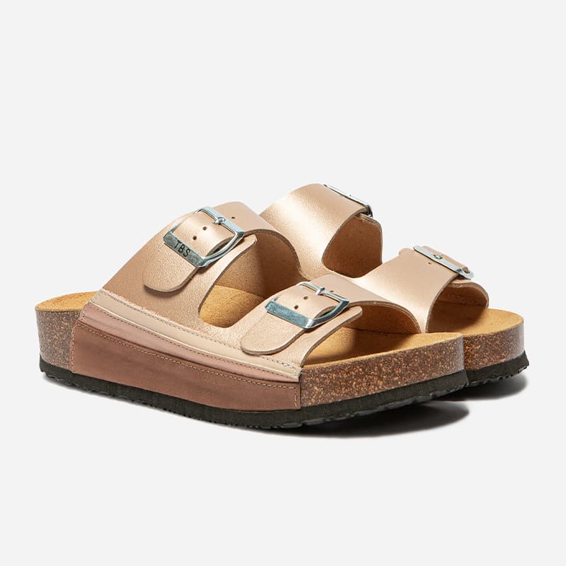 Mules TBS Nawelle 39 087 *Champagne