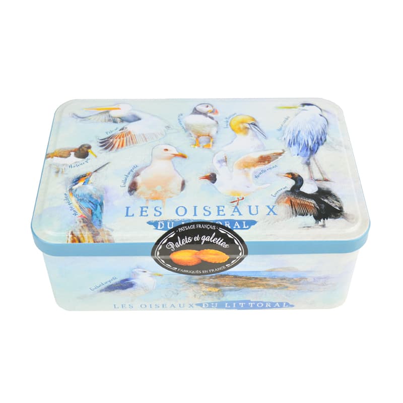 Boîte Assortiment Galettes et Palets "Oiseaux du Littoral" SOCIÉTÉ DV 210 g