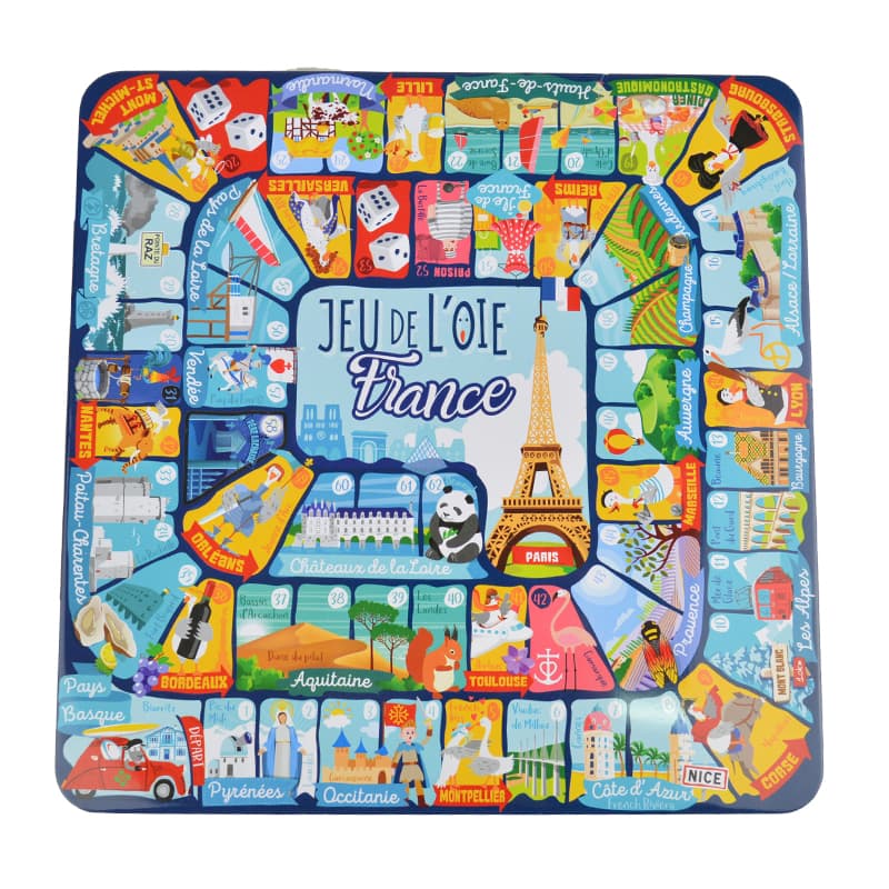 Boîte Carrée Sablés "Jeu de l'Oie" SOCIÉTÉ DV