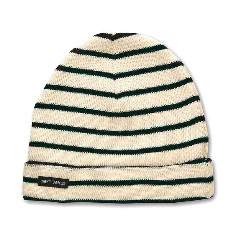 Bonnet SAINT-JAMES Cartier Rayé TU Ecume/Navy