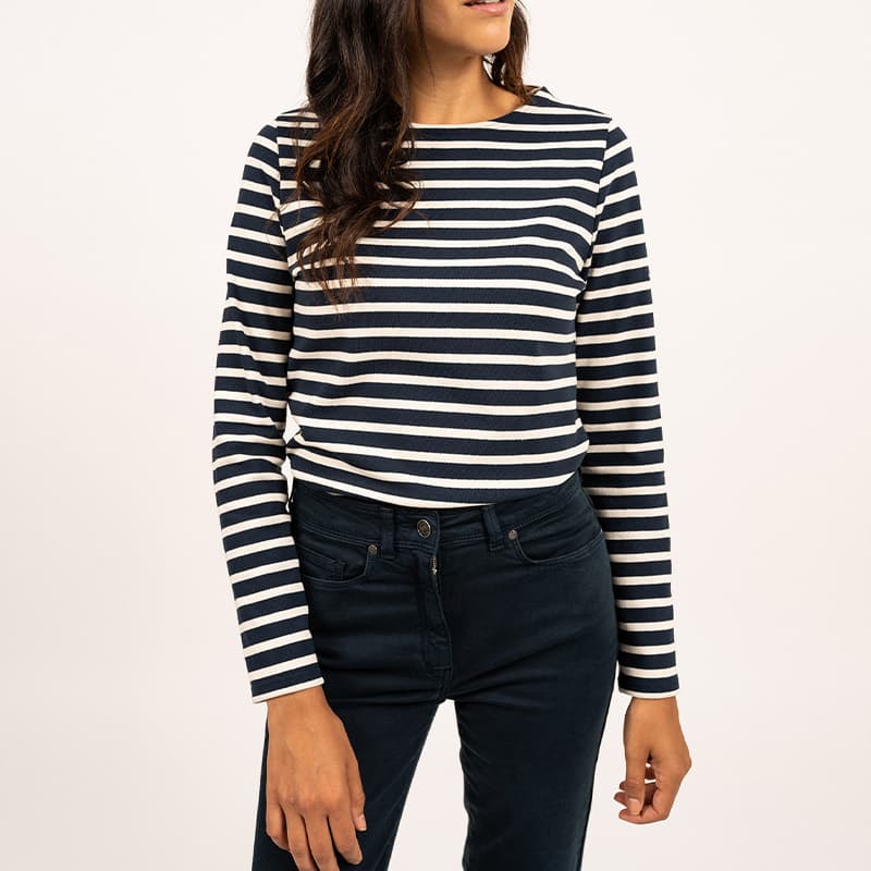 Marinière SAINT JAMES Meridame II 36 Marine/Ecru