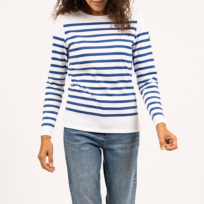 Marinière SAINT JAMES Naval F 46 Neige/Gitane