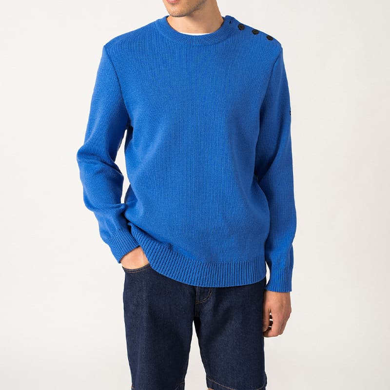 Pull SAINT JAMES Cancale couleur S Mer