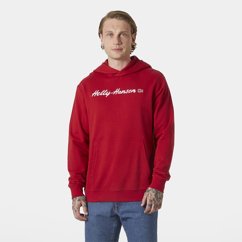 Sweat HELLY HANSEN Core Graphic M 163 Red