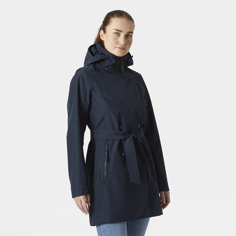 Trench-coat imperméable HELLY HANSEN W Welsey II S 599 Navy