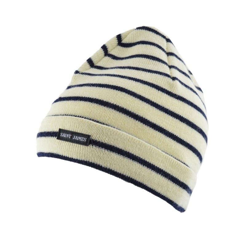 Bonnet de quart rayé SAINT JAMES Ecru/Marine