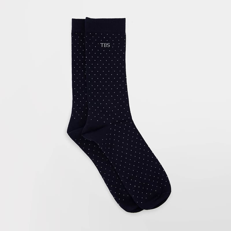 Chaussettes TBS Garysock 39/42 U22 *Marine Pois