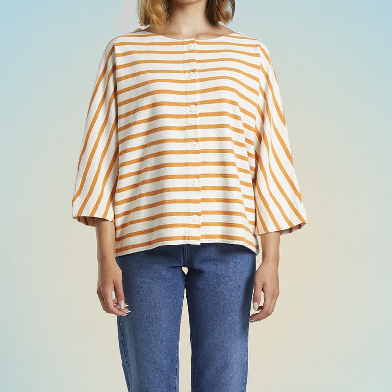 Marinière MAT DE MISAINE Macouba 36 15308 Calcaire/Tangerine