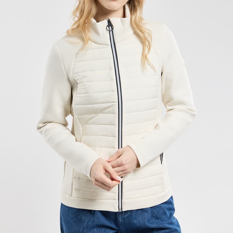Veste polaire bi-matière BERMUDES Mosson 2 40 B705 Blanc Casse