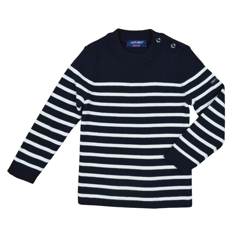 Pull marin SAINT JAMES Moussaillon RIII 16 Ans Navy/Ecume