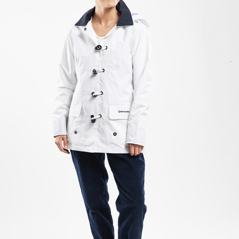 Parka imperméable BERMUDES New Baltimore S 001 Blanc