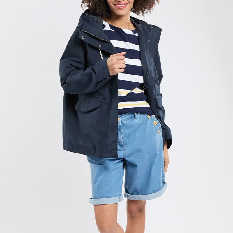 Parka courte imperméable BERMUDES Budley 38 B052 Marine