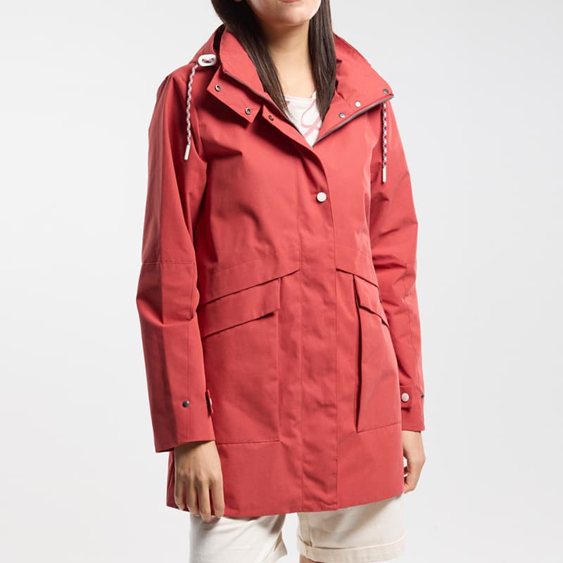 Parka longue imperméable BERMUDES Brooklin 48 B041 Terracotta