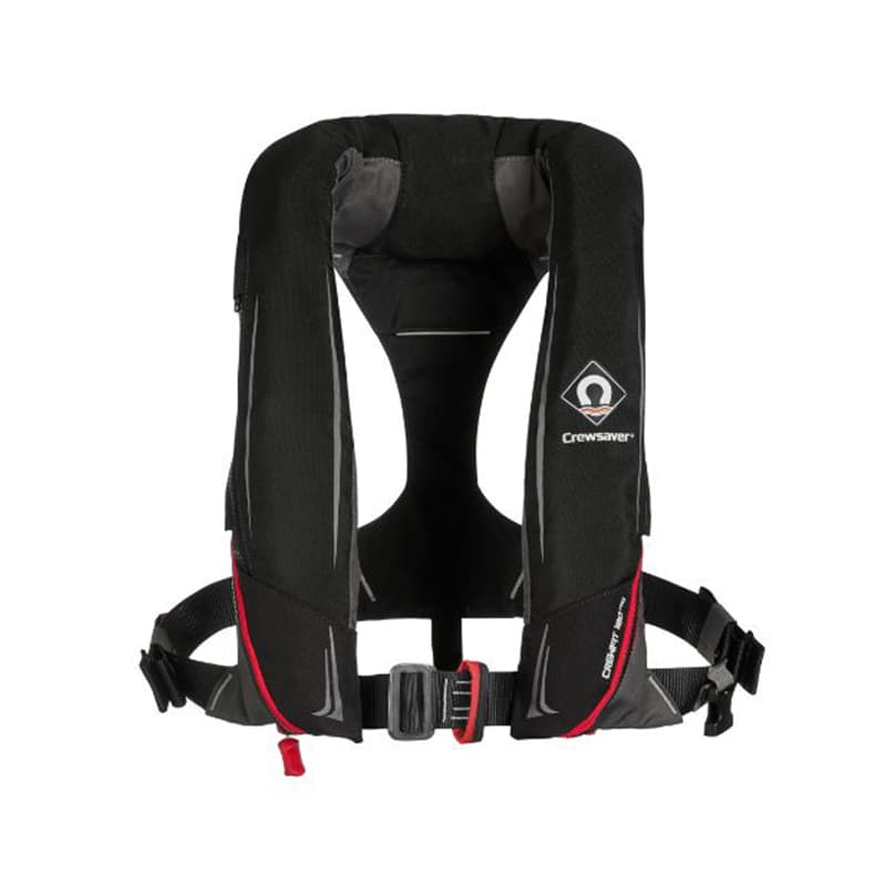Gilet Auto - CREWSAVER - Crewfit 180N Pro Noir AVEC HARNAIS