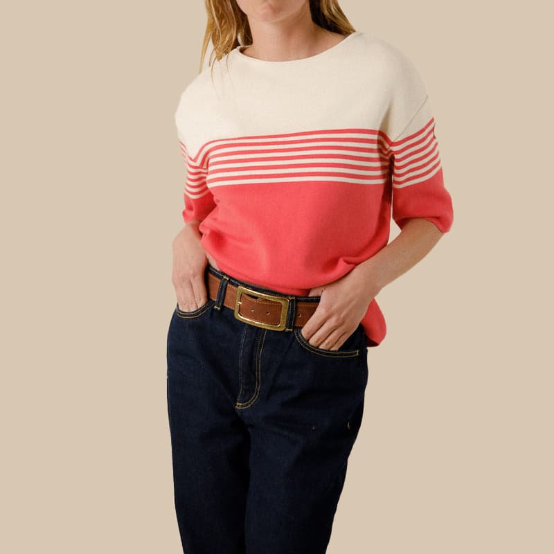 Pull ROYAL MER Morwena B 40 Corail/Craie