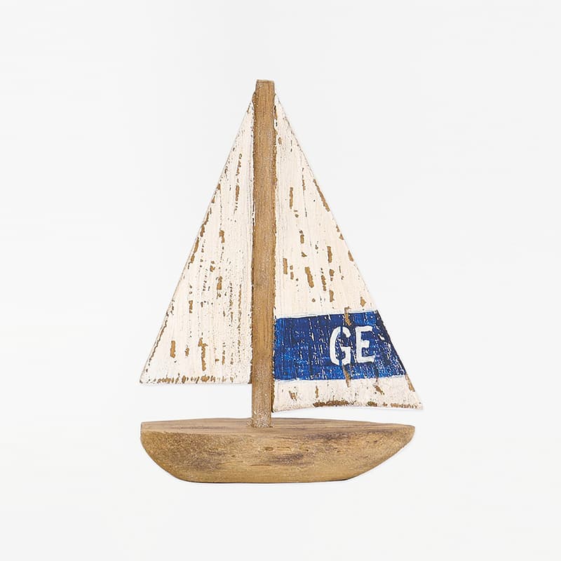 Voilier en bois à poser "GE" BATELA DECO