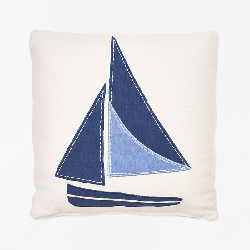 Coussin carré "Voilier" BATELA DECO