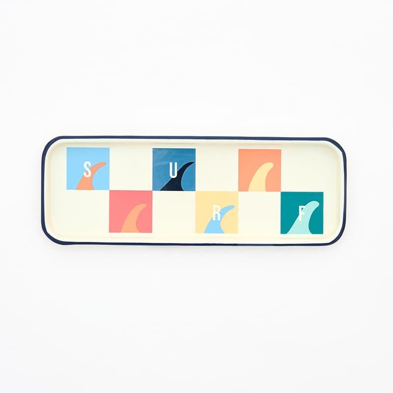 Plateau émaillé "Surf" BATELA DECO