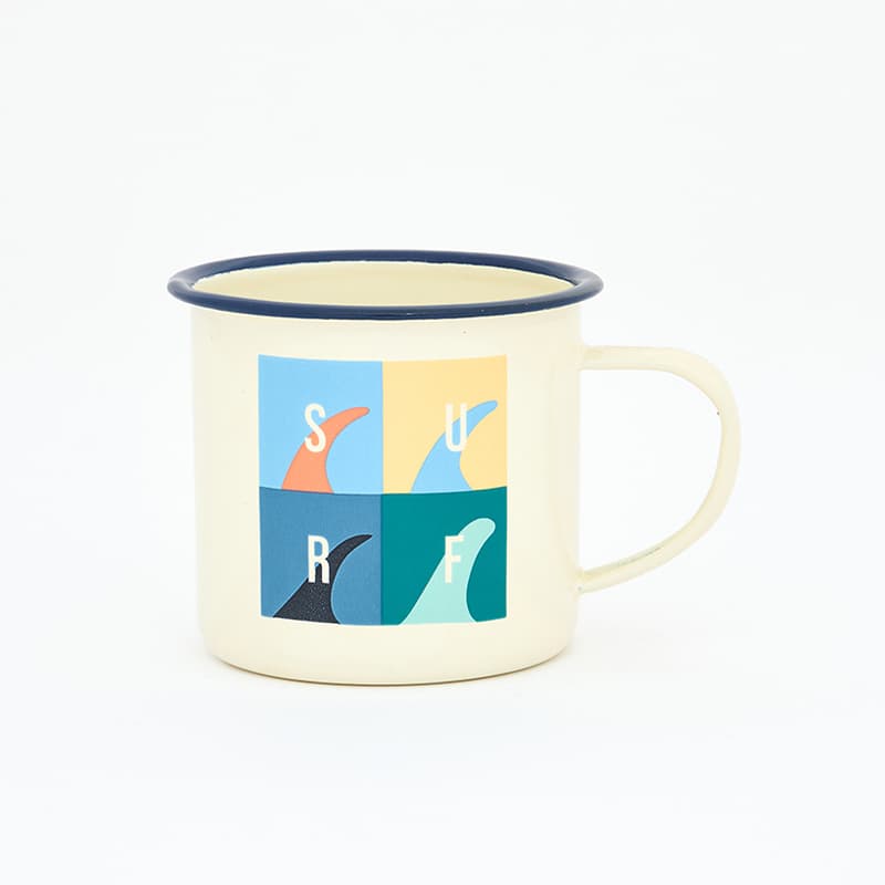 Mug émaillé "Surf" BATELA DECO