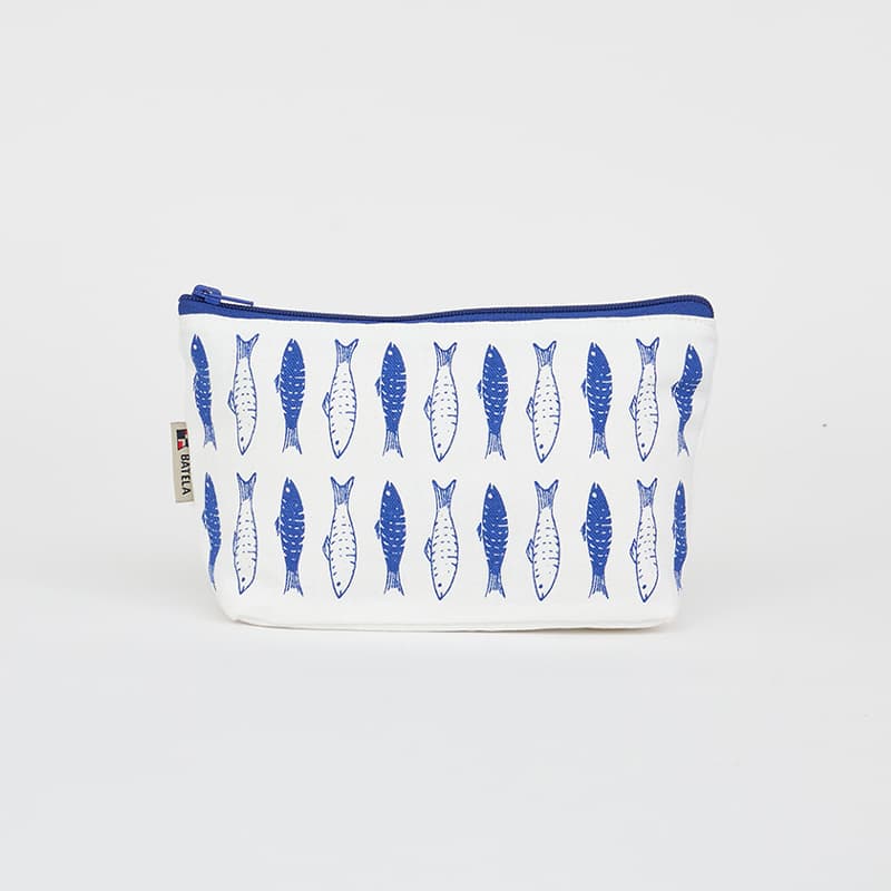 Pochette zippée "Banc de poissons" BATELA DECO