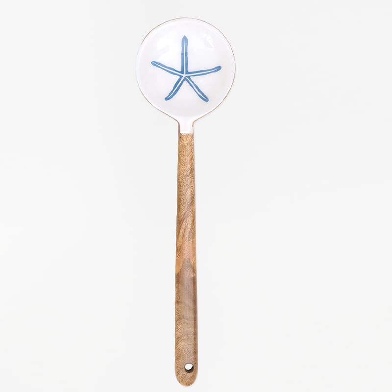 Cuillère en bois émaillé "Etoile de mer" BATELA DECO