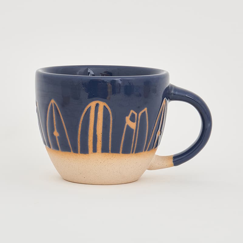 Mug Bicolore "Planches de surf" BATELA DECO