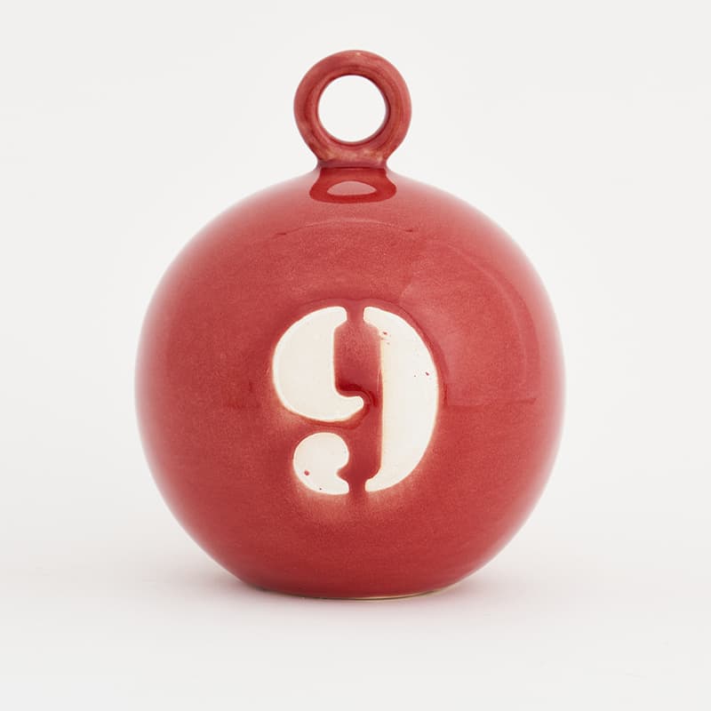 Bouée céramique à poser BATELA DECO Rouge