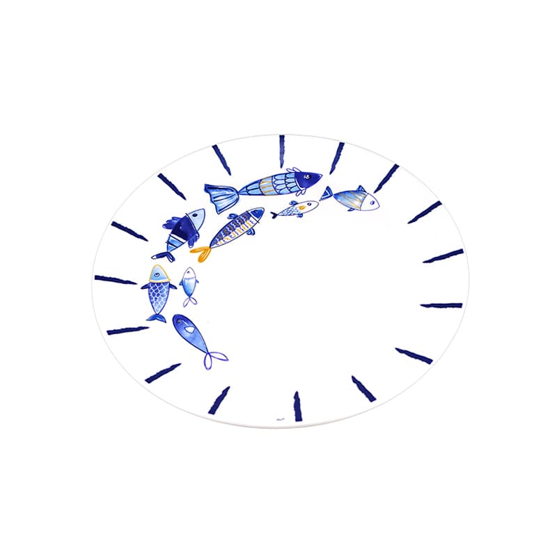 Plat rond collection "Indigo" Ø30 FAYE