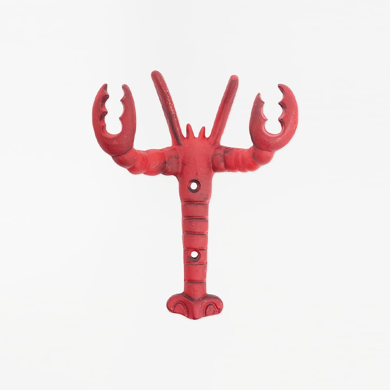 Patère murale "Homard" BATELA DECO Rouge