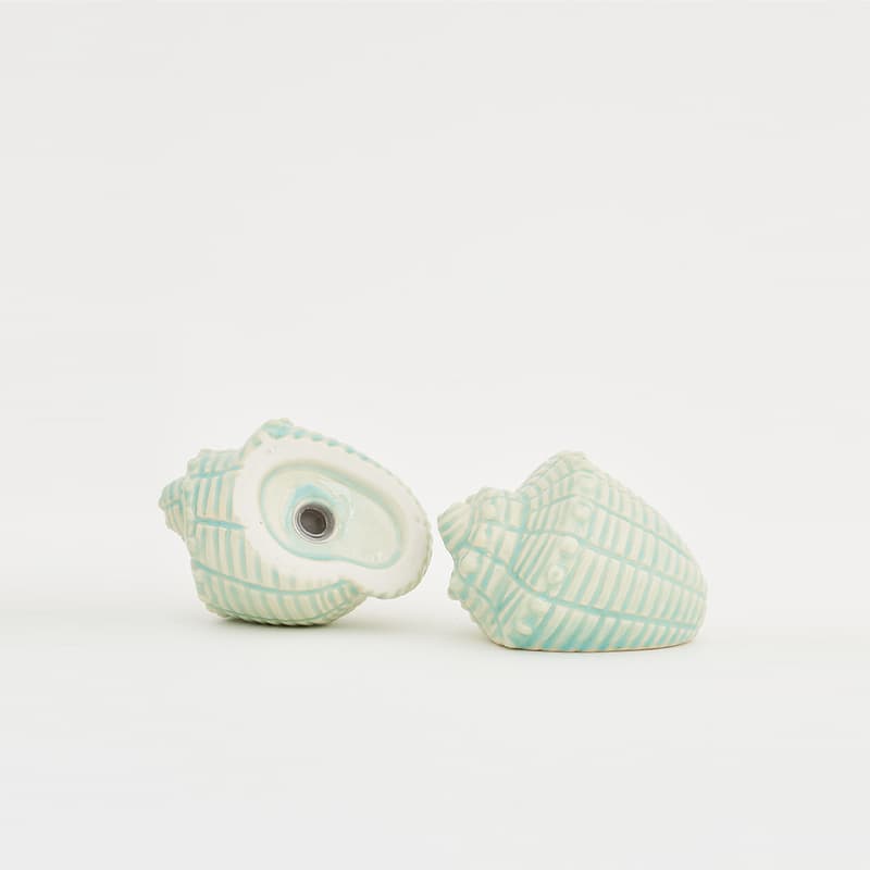Duo salière et poivrière "Coquillages" BATELA DECO