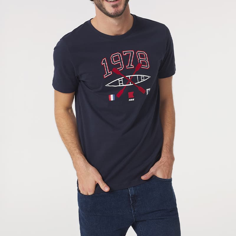 T-shirt TBS Smithtee S 032 Marine