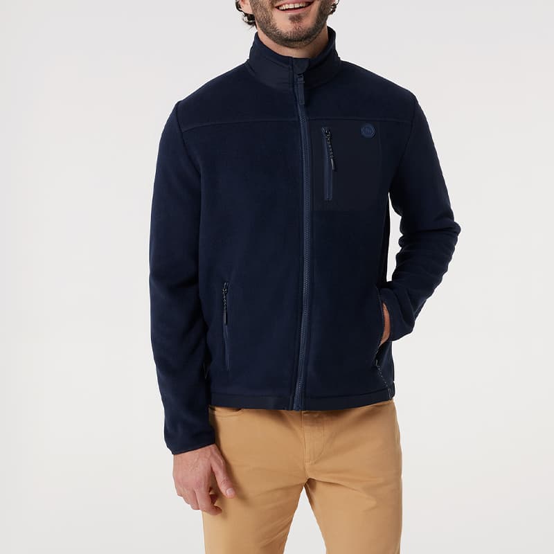 Veste polaire TBS Alvinzip L 032 Marine