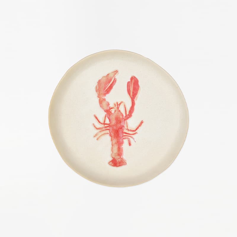 Assiette en céramique "Homard" Ø23 BATELA DECO
