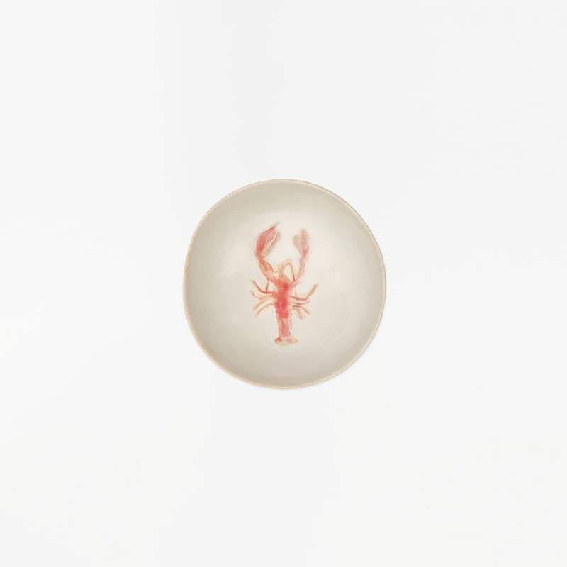 Bol plat en céramique "Homard" Ø16 BATELA DECO