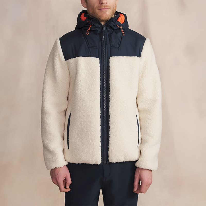 Veste polaire sherpa TBS Loriszip 3XL 107 Ecru