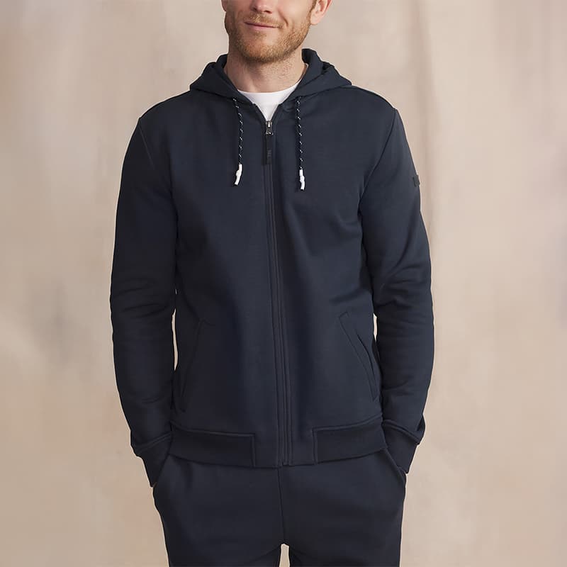 Sweat zippé TBS Julinzip XL 032 Marine