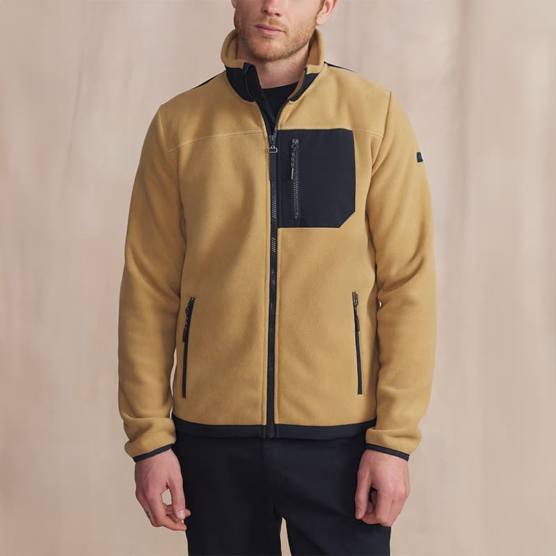 Veste polaire TBS Cadenzip L 043 Dune