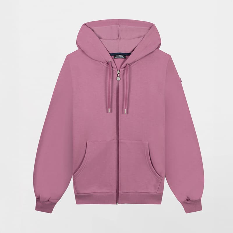 Sweat zippé TBS Debrazip M 426 Pivoine